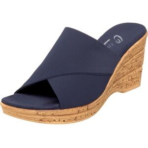 NEW Onex Christina Navy Womens Wedge Sandals - Size 11B